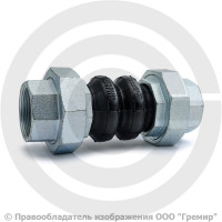 Компенсатор резиновый муфтовый (гибкая вставка) Ду-50 G 2" Ру-10/16 EPDM Tecofi DI7140N Компенсатор резиновый муфтовый (гибкая вставка) Ду-50 G 2" Ру-10/16 EPDM Tecofi DI7140N