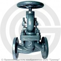 Клапан запорный стальной фланцевый Ду-50 Ру-40 (Т<425°С) 15лс22нж ЧАЗ