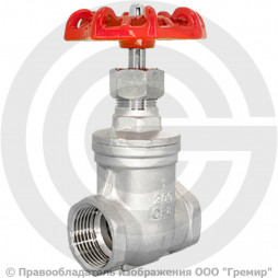 Задвижка нержавеющая муфтовая Ду-32 (1 1/4") Ру-64 ВР (ВН) NK-ZKm32/4