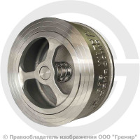 Клапан обратный осевой нержавеющий межфланцевый Ду-32 Ру-25 (Т<200°С) D71-H71W-16/25 ABRA Клапан обратный осевой нержавеющий межфланцевый Ду-32 Ру-25 (Т<200°С) D71-H71W-16/25 ABRA