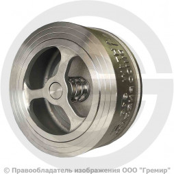 Клапан обратный осевой нержавеющий межфланцевый Ду-32 Ру-25 (Т<200°С) D71-H71W-16/25 ABRA