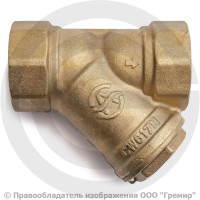 Фильтр сетчатый Y-образный латунный Ду-32 (1 1/4") Ру-20 ВР (ВН) (Т<150°С) под пломбу Aquasfera 4001 Фильтр сетчатый Y-образный латунный Ду-32 (1 1/4") Ру-20 ВР (ВН) (Т<150°С) под пломбу Aquasfera 4001