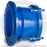 Патрубок фланец-раструб компенсационный ПФРК ВЧШГ Ду-500 Патрубок фланец-раструб компенсационный ПФРК ВЧШГ Ду-500