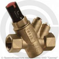Клапан балансировочный автоматический латунный муфтовый Ду-50 Ру-25 ВР (ВН) Kvs=16.1м3/ч без ниппелей R206A Giacomini