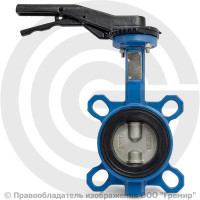 Затвор дисковый поворотный межфланцевый Ду-80 Ру-16 EPDM с нержавеющим диском Tecofi VPI4449-02EP