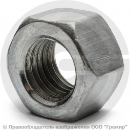 Гайка стальная оцинкованная М10 ГОСТ 5915-70