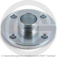 Фланец с резьбовым хвостовиком оцинкованный Ду-32 Ру-16 ГОСТ 12815-80 Фланец с резьбовым хвостовиком оцинкованный Ду-32 Ру-16 ГОСТ 12815-80