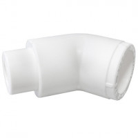Угольник PP-R переходной белый внутренняя-наружная пайка Дн 32 45гр для труб VALFEX Угольник PP-R переходной белый внутренняя-наружная пайка Дн 32 45гр для труб VALFEX