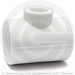 Тройник PP-R переходной белый Дн 32-20-32 PRO VALFEX