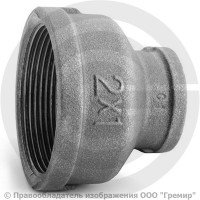 Муфта переходная чугунная ВР (ВН) Ду 50-25 (2"-1") Муфта переходная чугунная ВР (ВН) Ду 50-25 (2"-1")