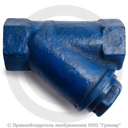 Фильтр магнитный сетчатый Y-образный чугунный Ду-32 (1 1/4") Ру-16 ВР (ВН) (Т<150°С) Мегастрой ФММ