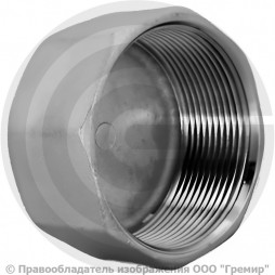 Заглушка нержавеющая AISI 304 6-ти гранная ВР (ВН) Ду-40 (1 1/2")