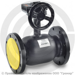 Кран стальной фланцевый с редуктором Ду-150 Ру-25 L=350мм Broen Ballomax КШТ 61.103.150.Р.25