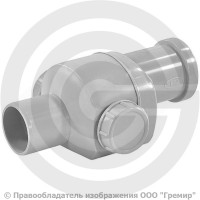 Клапан обратный PP-H канализационный серый Дн 50 б/нап в/к HL 4 Клапан обратный PP-H канализационный серый Дн 50 б/нап в/к HL 4