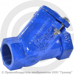 Клапан обратный шаровый чугунный муфтовый Ду-65 Ру-16 ВР (ВН) (Т<80°С) шар сталь+NBR Benarmo