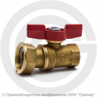 Кран латунный для счетчиков Ду 20-25 (3/4"-1") Ру-42 ВР-Накидная гайка бабочка Giacomini R251P Кран латунный для счетчиков Ду 20-25 (3/4"-1") Ру-42 ВР-Накидная гайка бабочка Giacomini R251P