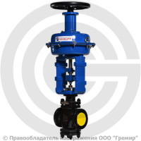 Клапан регулирующий чугунный фланцевый Ду-25 Ру-16 Kvs=8м3/ч 25ч38нж Клапан регулирующий чугунный фланцевый Ду-25 Ру-16 Kvs=8м3/ч 25ч38нж