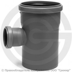 Тройник PP-H серый Дн 110-50 87гр б/нап в/к RTP (РосТурПласт)