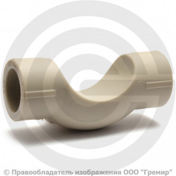 Обвод PP-R короткий серый с муфтами Дн 25 Pro Aqua