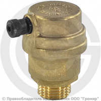 Воздухоотводчик автоматический латунный Ду-15 (1/2") Ру-10 НР (НАР) прямой OR 500 Воздухоотводчик автоматический латунный Ду-15 (1/2") Ру-10 НР (НАР) прямой OR 500