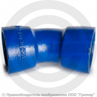 Отвод раструбный ОР Ду-400 15 градусов RJ (ВРС) ВЧШГ с ЦПП цинк+AL ГОСТ ISO 2531-2012 Отвод раструбный ОР Ду-400 15 градусов RJ (ВРС) ВЧШГ с ЦПП цинк+AL ГОСТ ISO 2531-2012