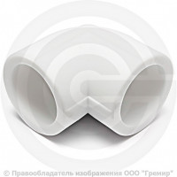 Угольник PP-R белый Дн 125 90гр Pro Aqua Угольник PP-R белый Дн 125 90гр Pro Aqua