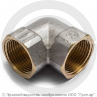 Уголок (угольник) латунный ВР (ВН) Ду-80 (3") никель Aquasfera Уголок (угольник) латунный ВР (ВН) Ду-80 (3") никель Aquasfera