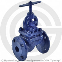 Клапан запорный чугунный фланцевый Ду-50 Ру-25 (Т<150°С) 15кч16п Луидор Клапан запорный чугунный фланцевый Ду-50 Ру-25 (Т<150°С) 15кч16п Луидор