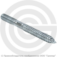 Шпилька-шуруп стальная М10х100 сантехническая Шпилька-шуруп стальная М10х100 сантехническая