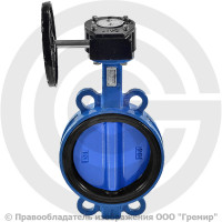 Затвор дисковый поворотный межфланцевый с редуктором Ду-150 Ру-16 EPDM с чугунным диском Benarmo EURO