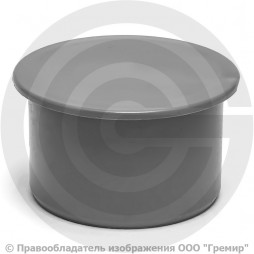 Заглушка PP-H серая Дн 90 б/нап Ostendorf HT HTM