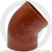 Отвод чугунный безраструбный SML Ду 100 45гр Китай Отвод чугунный безраструбный SML Ду 100 45гр Китай