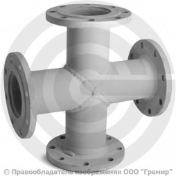 Крест фланцевый КФ стальной Ду 300-300