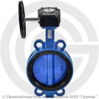 Затвор дисковый поворотный межфланцевый с редуктором Ду-250 Ру-10/16 EPDM с чугунным диском Benarmo EURO