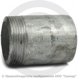 Резьба стальная оцинкованная удлиненная L=60мм Ду-40 (1 1/2") КАЗ