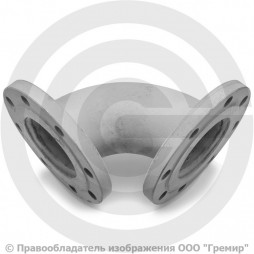 Колено (отвод) стальное фланцевое Ду-80