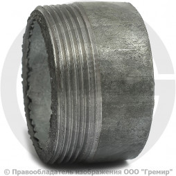Резьба стальная оцинкованная L=35мм Ду-50 (2") КАЗ